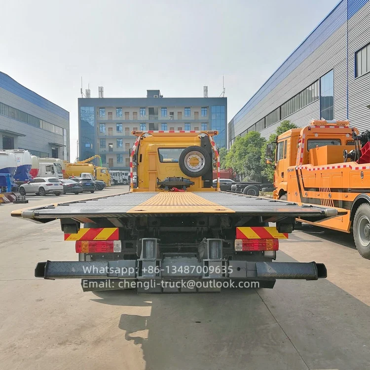 Self Loading FAW J6L 4x2 220hp 10ton Car Carrier Double Platform Towing Truck