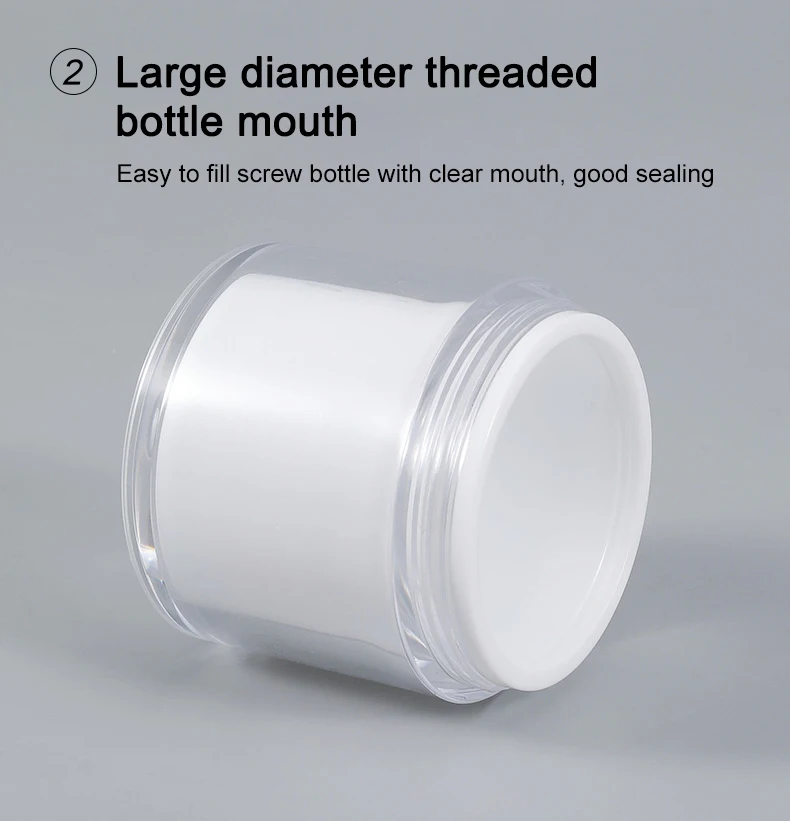 Airless pump face cream jar