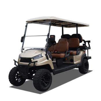 Hot new style four-wheel six- seater Utilty electric Golf Cart 48V 4KW AC system  24km/h Maximum speed 70-90km range