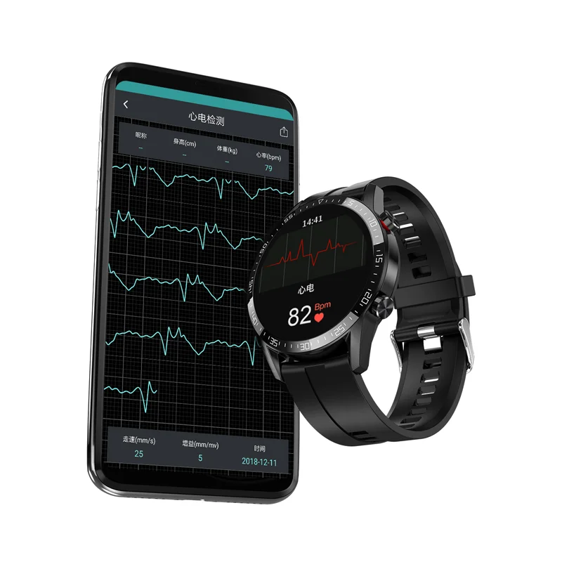 Drop shipping agent Heart Rate Compatible Android IOS L13 ECG BT calling smartwatch with Enlish Spanish Polish language