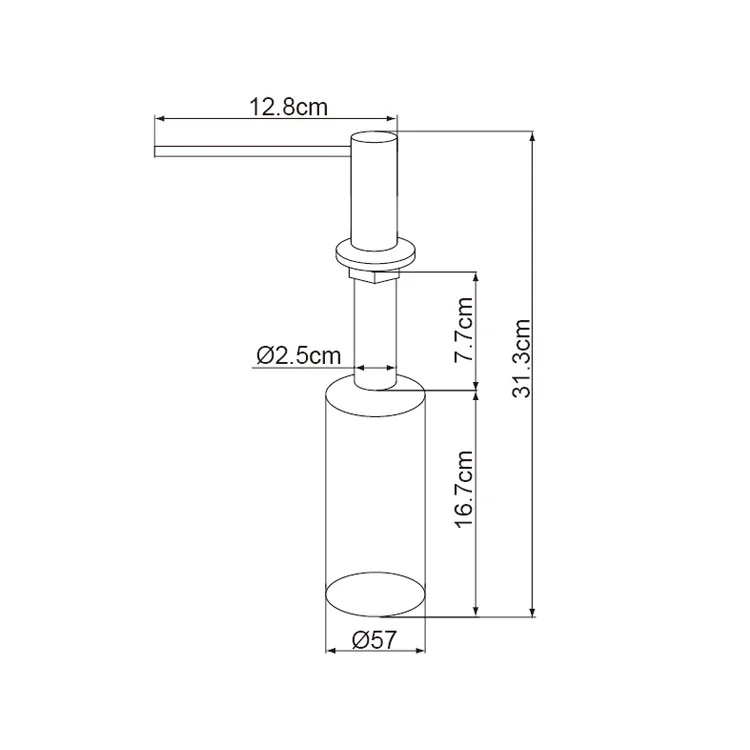 Quality Fast Shipping Hand Liquid Wash Kitchen Sink Soap Dispenser Stainless Steel Manufacturer China