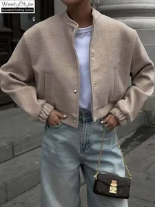 Autumn Winter Casual Nylon/Cotton Hooded Waterproof Fleece Stand Collar Solid Color Commuter Jacket Silk Lining Button Women