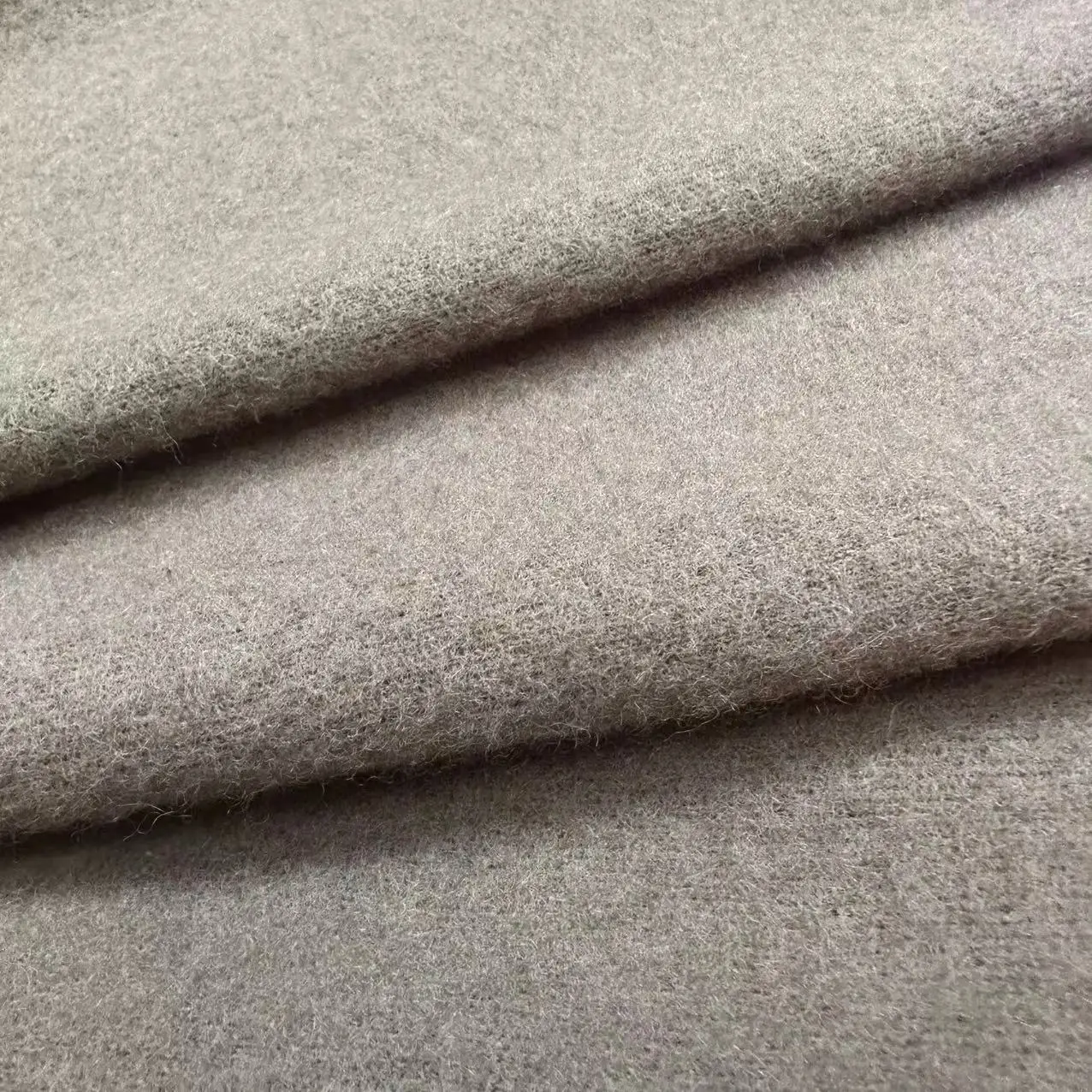 Soft and Warm Double Faced Two Sides Brushed  Micro Merino Wool Fleece Fabric