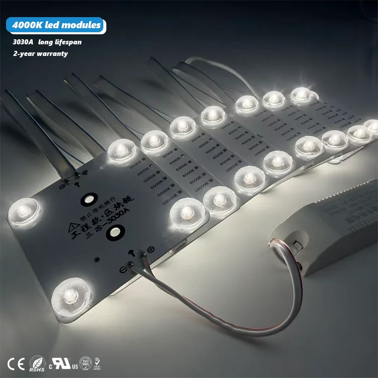 Environment Friendly 4000K 4W/piece 8 Pieces/set 32W IP20 IP65 Modules 220V LED Blockchain for Ceiling Decoration