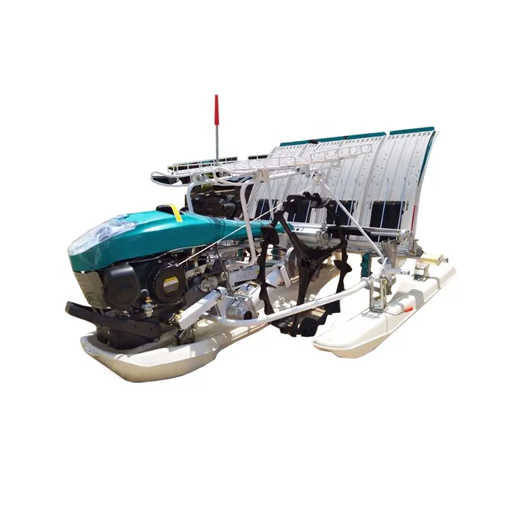 2022 4 Rows Rice Planting Machine Paddy Transplanter Two Wheels Three Floating Plates Type China Rice Transplanter