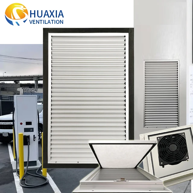 HUAXIA Exterior Aluminum Weather Air Louvers Sun Shade Aluminum Shutter