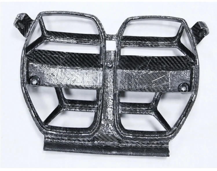 Car Grille Replacement Dry Carbon Fiber Car Front Bumper Grill For Bmw