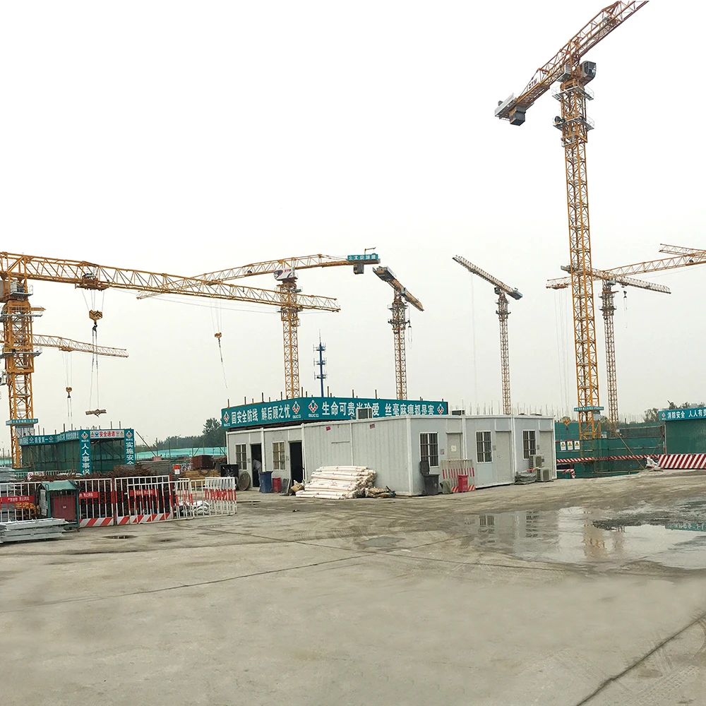 China New Flattop Topless Tower Crane For Construction Building - Buy ...