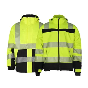 Wholesale High Visibility Work Wear Safety Clothing Hi Vis Reflective Mechanics Jacket