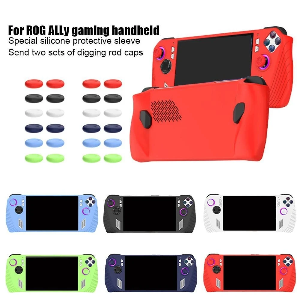 Silicone Protective Case Accessories for ASUS Rog Ally Handheld Game  Console