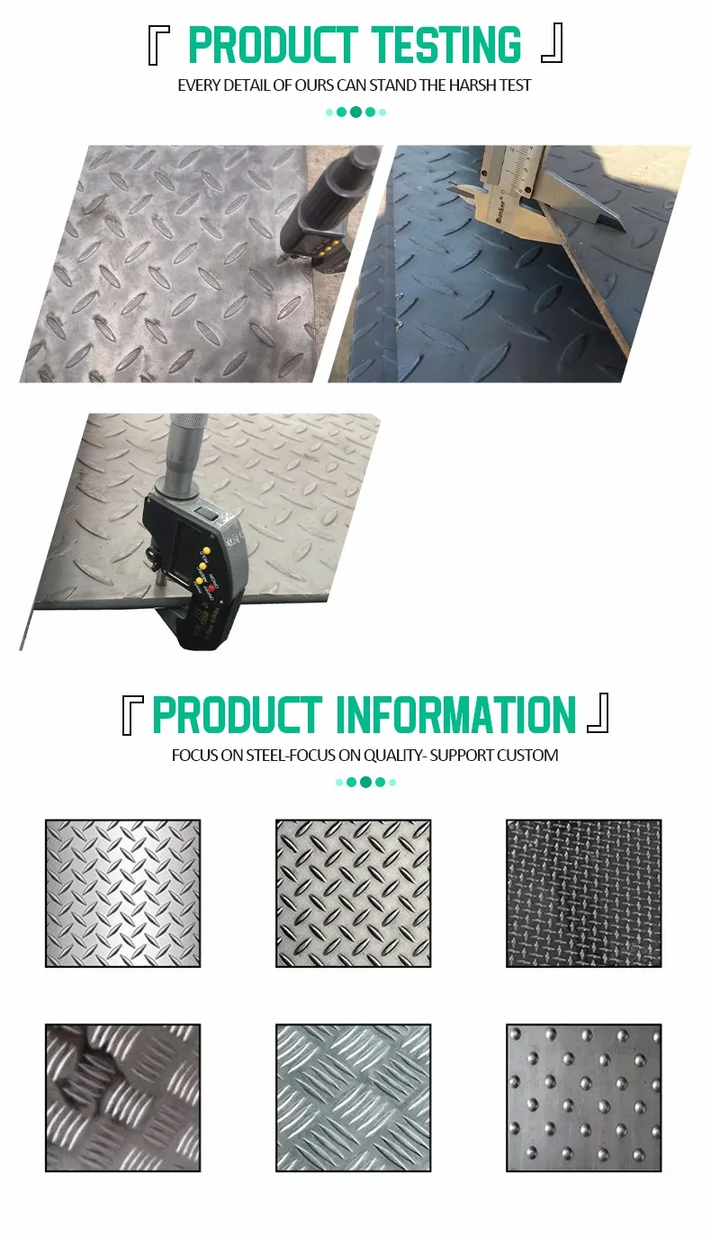 Cold Rolled Structural Steel Chequered Steel Sheet 10 60mm Checkered Iron Sheet Chequered Sheet 