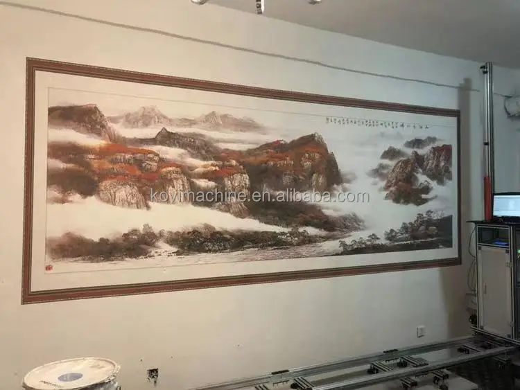 25 M2/h Automatic 3d Printer For Wall Vertical Wall Inkjet Painting