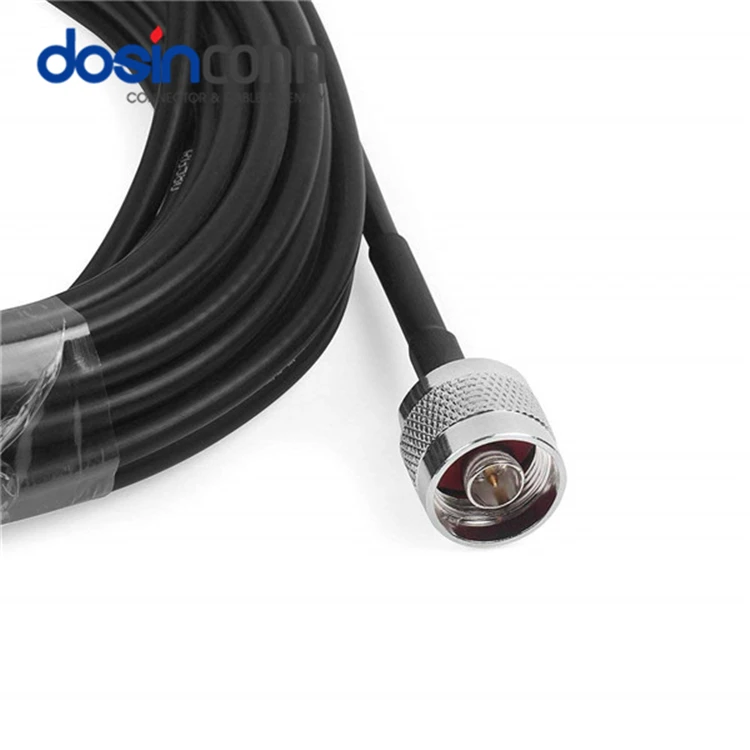 50 Ohm Coaxial Plug Crimp N Type Male LMR400 Cable RF Assemblies to STR LMR 400