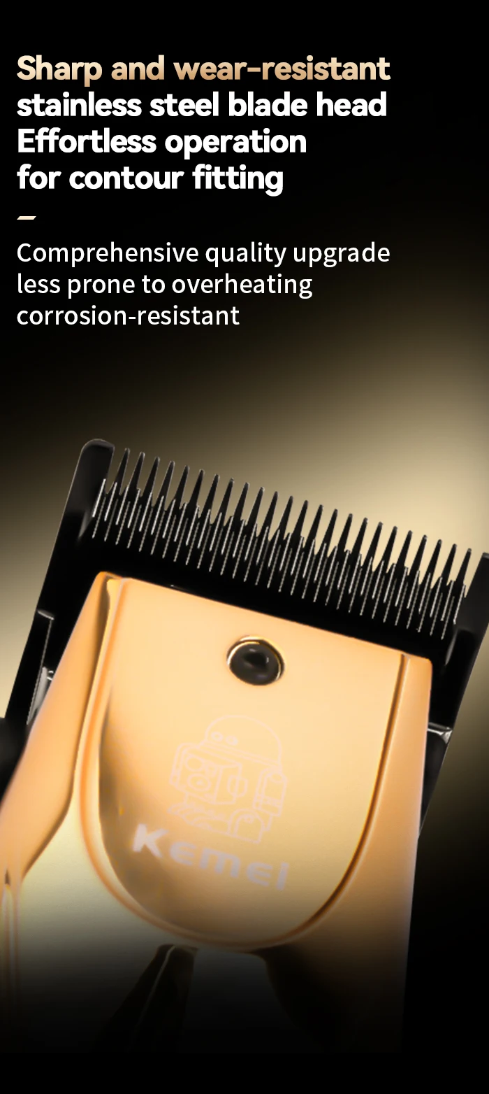 Kemei KM 656 Professional Hair Salon Cutting Trimmer description image 2