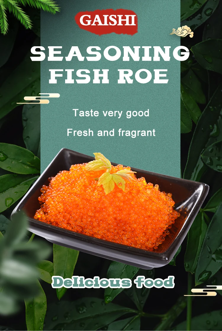 Gaishi Great Salmon Tobiko Fish Roe Caviar Tobiko Flying Fish Roe For