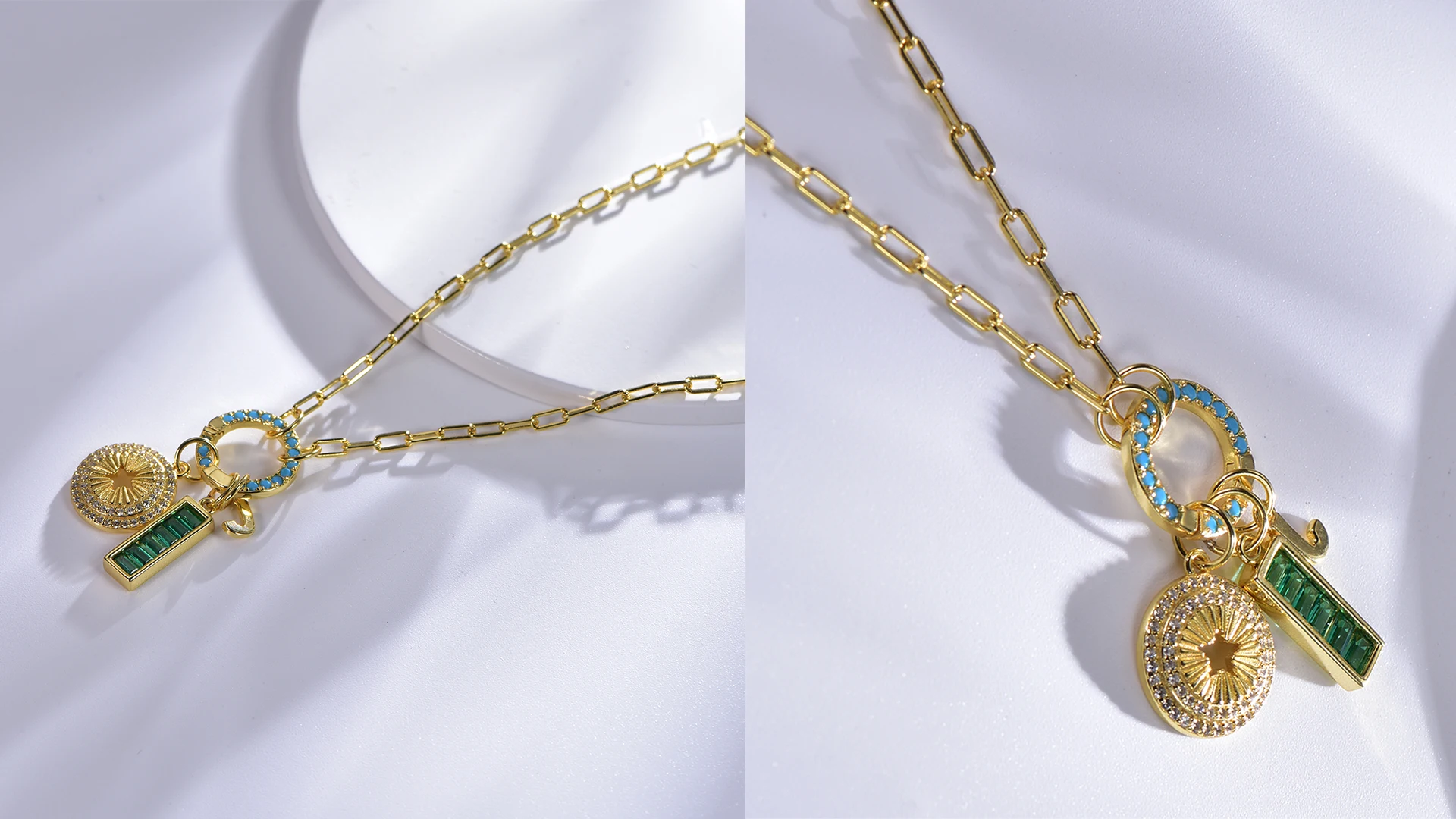 18k real gold chain necklace diy necklace pendant 18k gold vermeil chain necklace