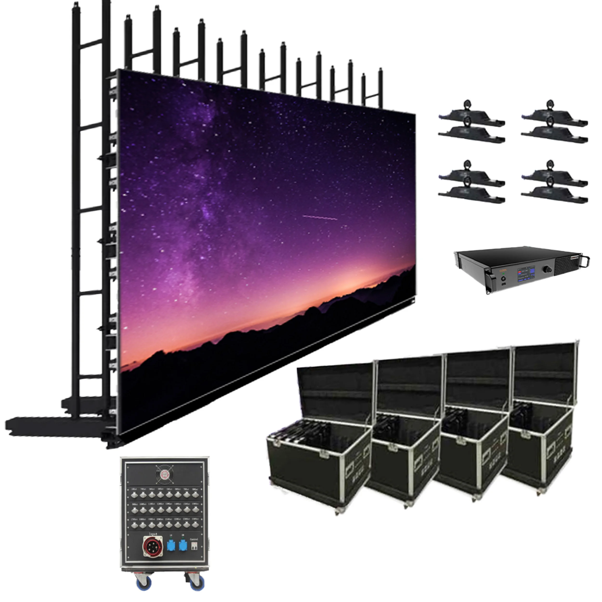 Outdoor Full Color P3.91 Video Wall LED Display Rental Panel High Resolution Panel LED Display Screen for Cinema Concerts Events