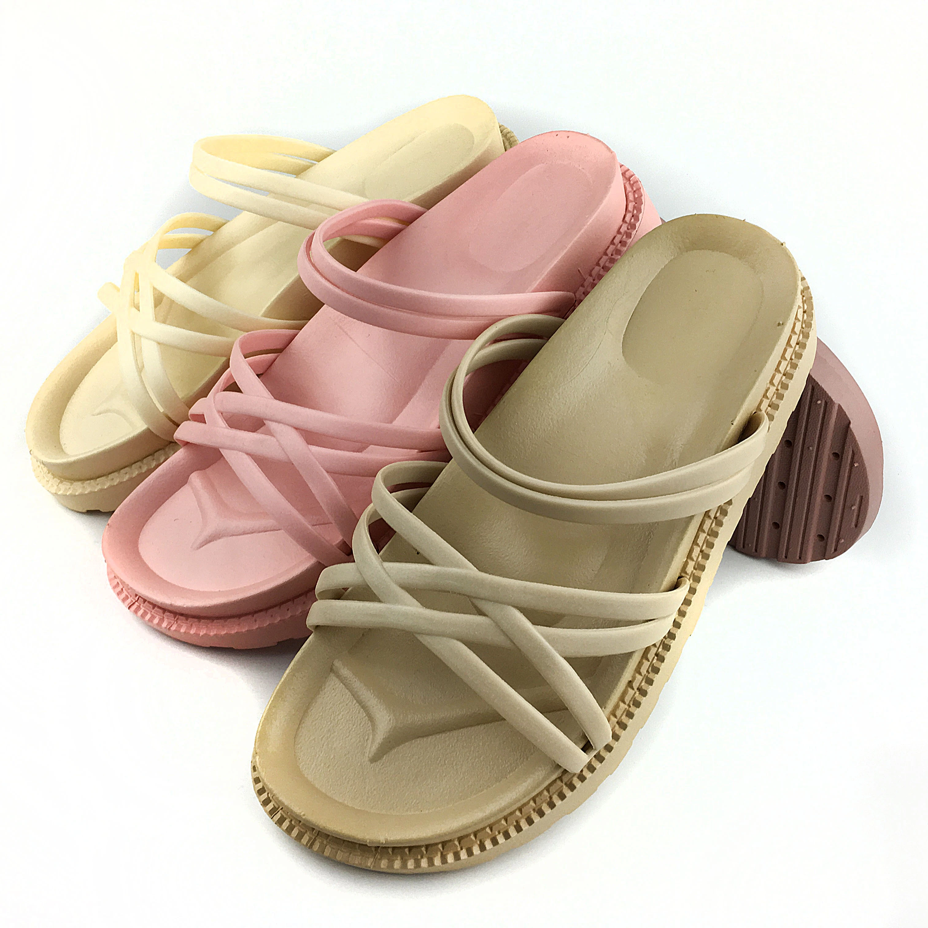 New Sandals Woman Summer Korean Flat Fashion Slip Wear Slippers Cross Straps  Slip Female Slippers - Buy New Design Slippers Product on Alibaba.com