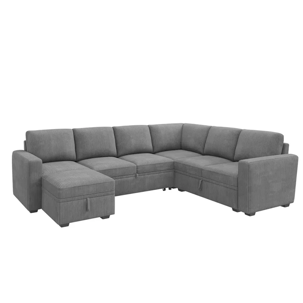 Modular Sectional Couch - Living Room Sofa Set with Storage