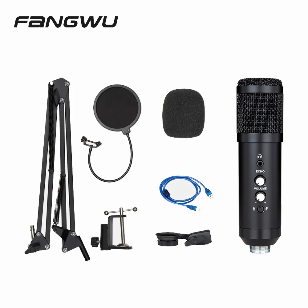 Professional Video Youtube Streaming Gaming Podcast Recording Usb Karaoke Condenser  Studio Microphone Mic - Buy Video Youtube Streaming Mic Product on  