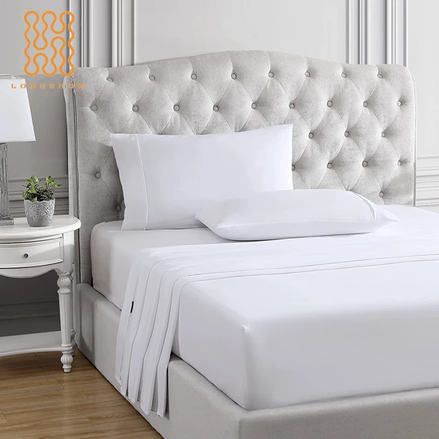 T250 Hotel Bed Sheets White In Bulk