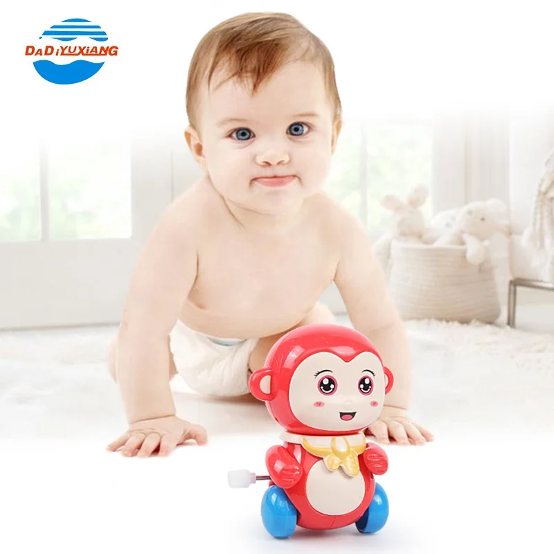 Красочные Мультяшные животные, пластиковые игрушки Windup