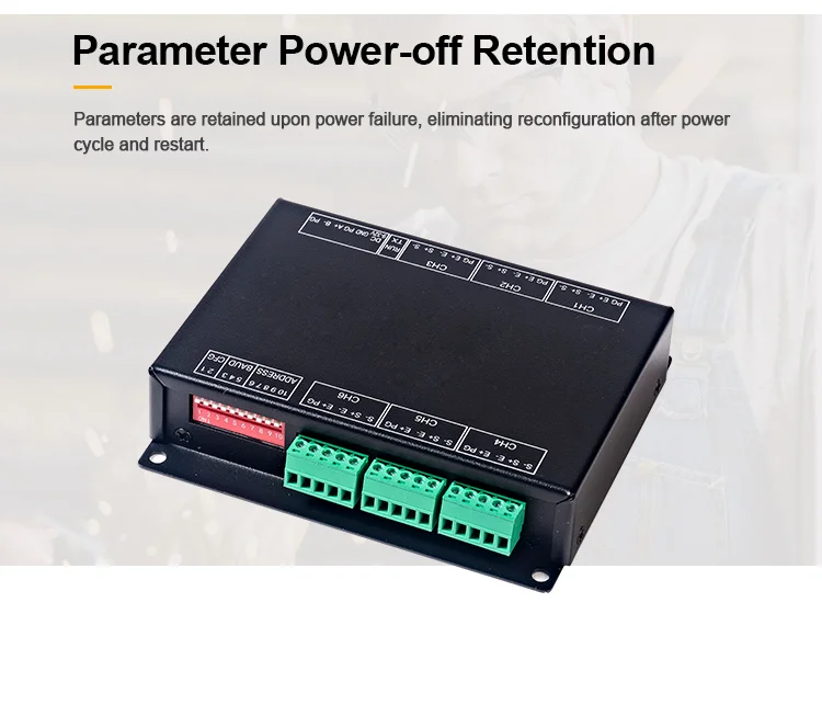 product huaqingjun 6 channel fully isolated weighing transmitter rs485 communication high precision digital module for load cell-9