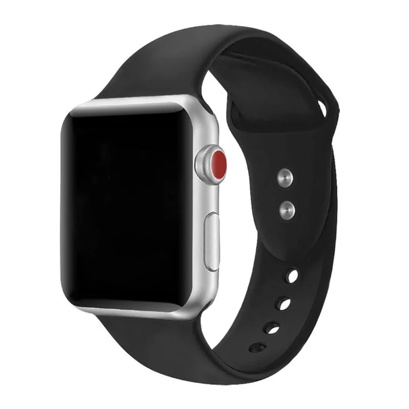 Single Color Silicon Watch Band For Apple Watch Band Strap Silicon