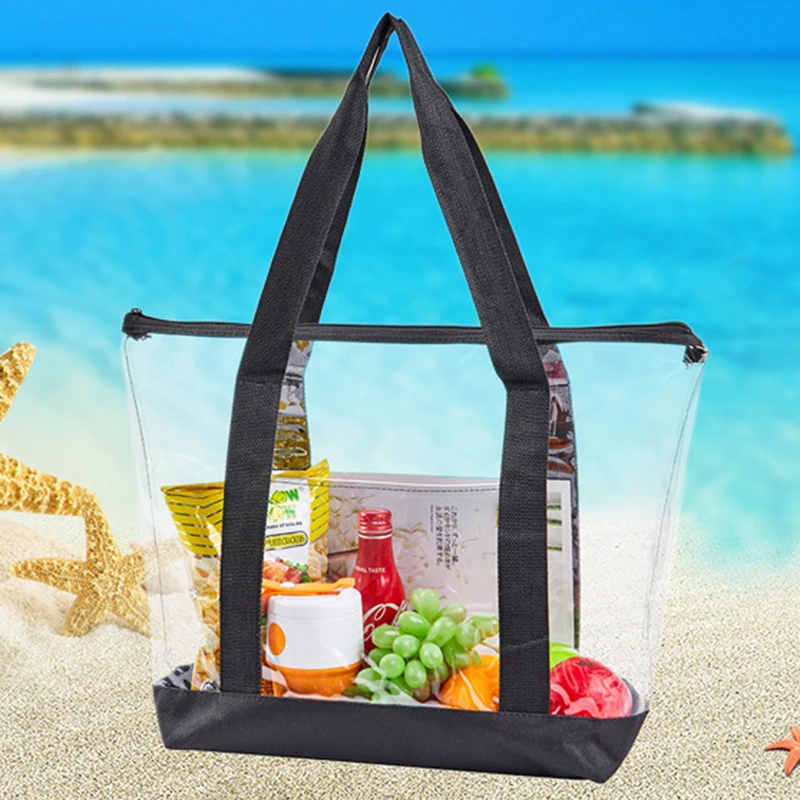 Large Clear Tote Bag Stadium Approved Women Clear Purse For Stadium Events Crossbody 2 In 1 Shoulder Work Bag - Foto 14