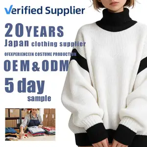 Customizable Woven Chinese Style Sweater ODM Anti-shrink Wool Liner Front Logo Fast Shipping for Women