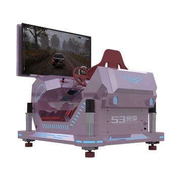 Indoor 6 Dof One Seater Car Racing Simulator Gaming Racing Simulator