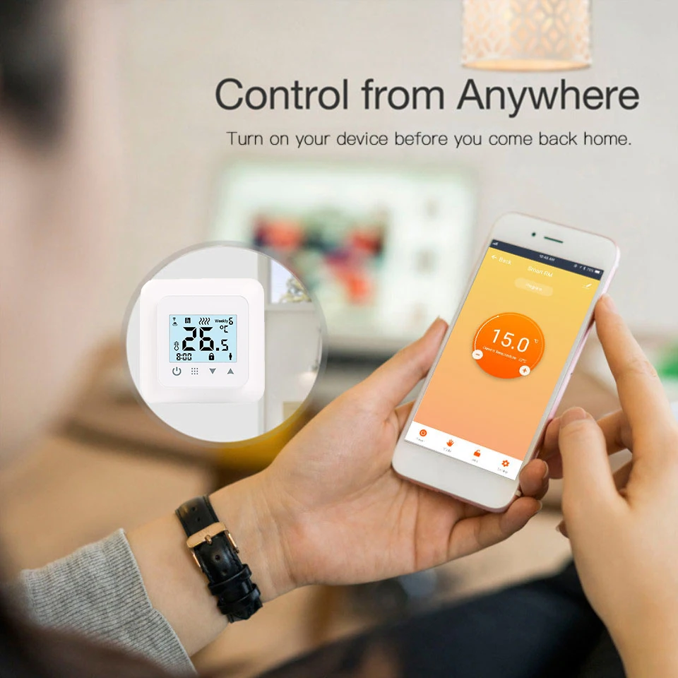 Smart Home Heating Thermostat Digital Room Temperature Controller for ...