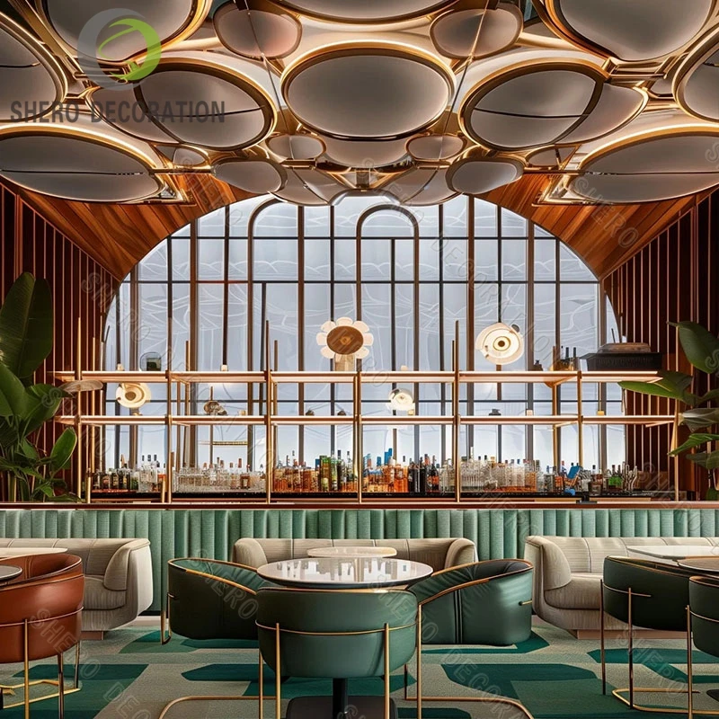 Restaurant Resort Provided Modern Coffee Shop Bar Interior Design ...