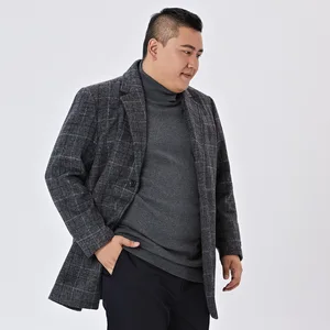 The New Listing Wholesale Large Size Outdoor Jackets Men's Longline Winter Overcoat