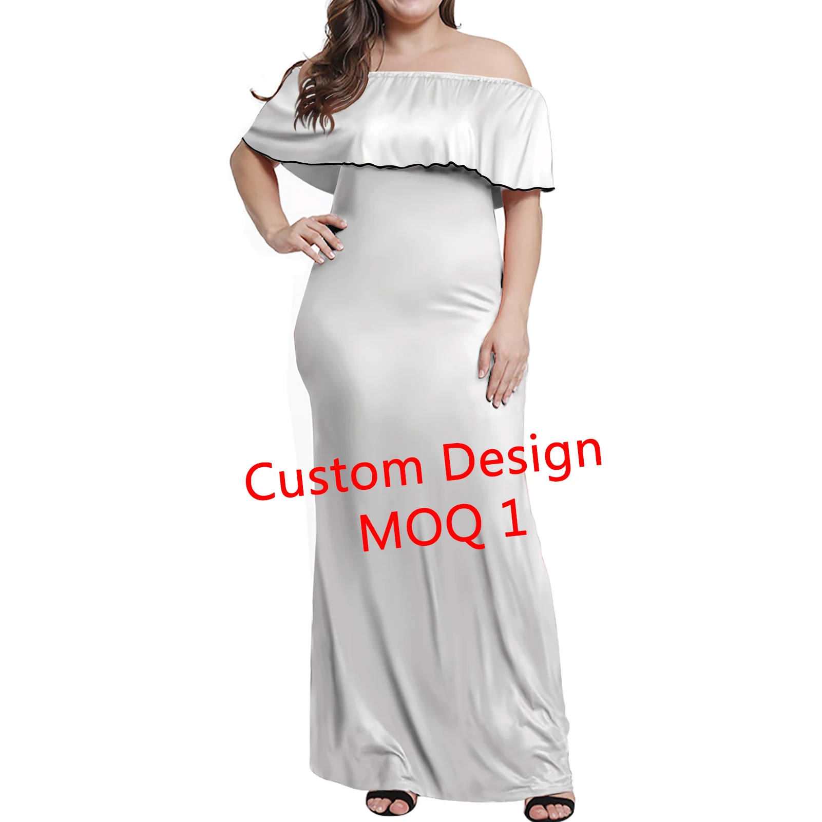 slim fit dress slacks SHAY ONE-SLEEVE DRESS - Loriana's