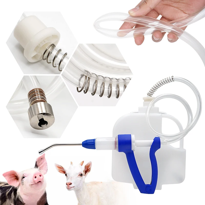Pistolet à Seringue Injecteur Automatique 5ml Pour Chèvres, Bovins Et Porcs - Précis, Réglable Avec Insertion Bouteille Facile