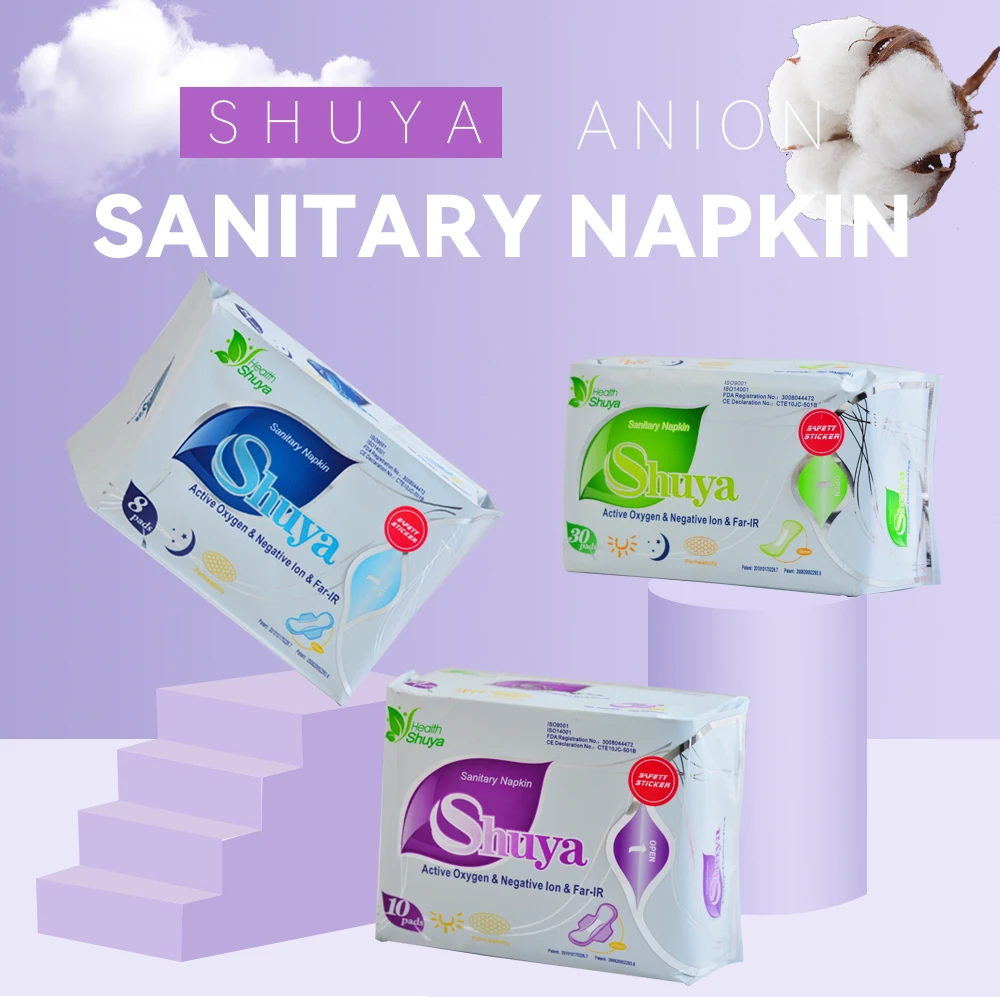 Shuya Anion Sanitary Napkin Hygiene Function Pad For Ladies Buy Anion