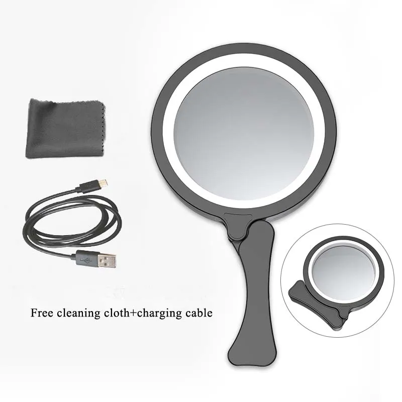 Складное ручное увеличительное стекло нового дизайна 2022 с подсветкой, складная и портативная светодиодная Лупа 3X 6X