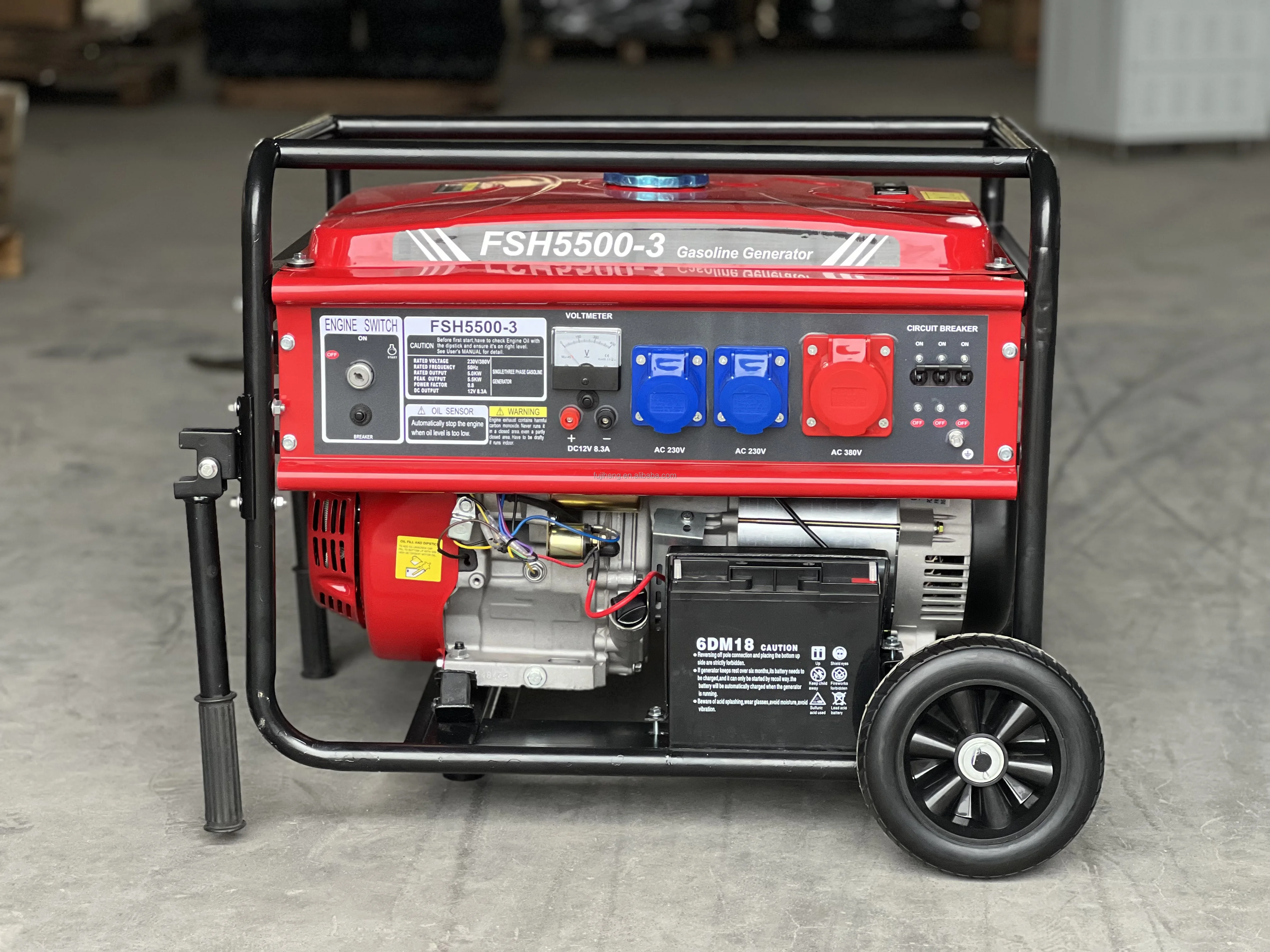 8kw 10kw Single Phase Gasoline Generator Set - High Productivity