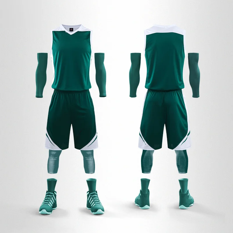 Diy Basketball Jerseys Suit Uniforms Men Reversible Basketball Shirts