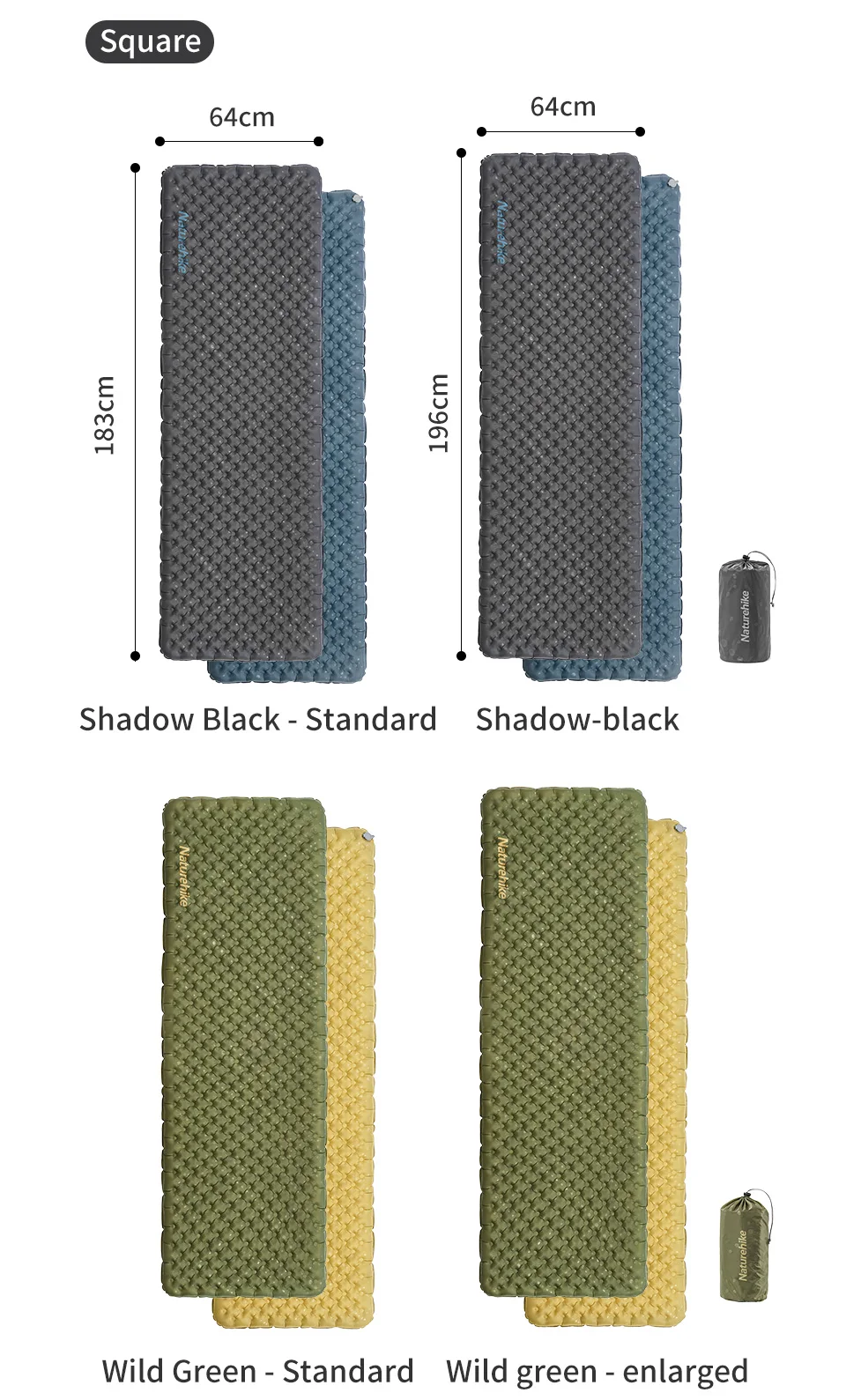 Naturehike Sleeping Pad Camping Cushion Inflatable Outdoor Sleeping Mat