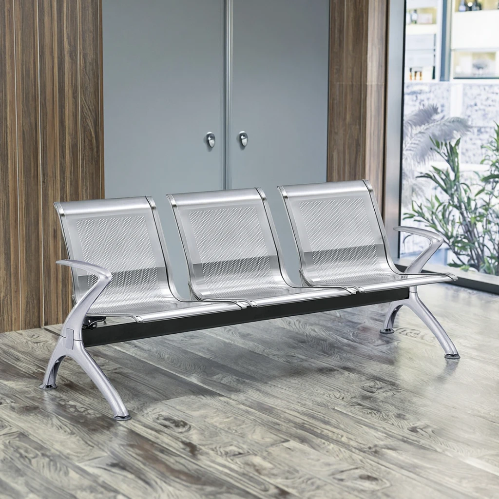 Premium Medical Steel Base Hospital Chair with Cast Alloy Armrests Modern Design Eco-Friendly & Durable for Clinics 5