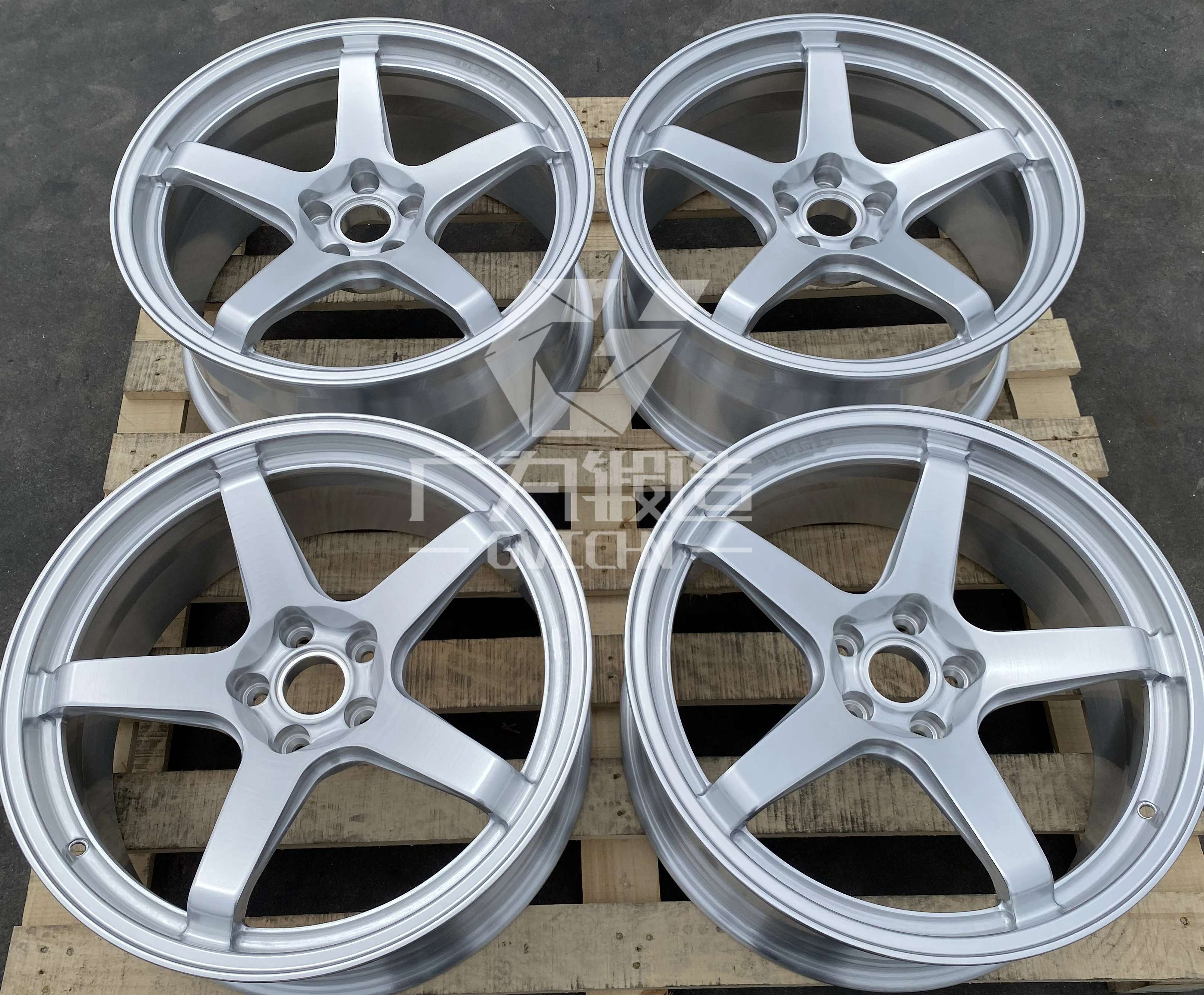 GVICHN brushed silver forged aluminum alloy wheel hub 17 18 19 20 21 22 23 24 25  inch high quality rims 5x112 5x114.3 5x120