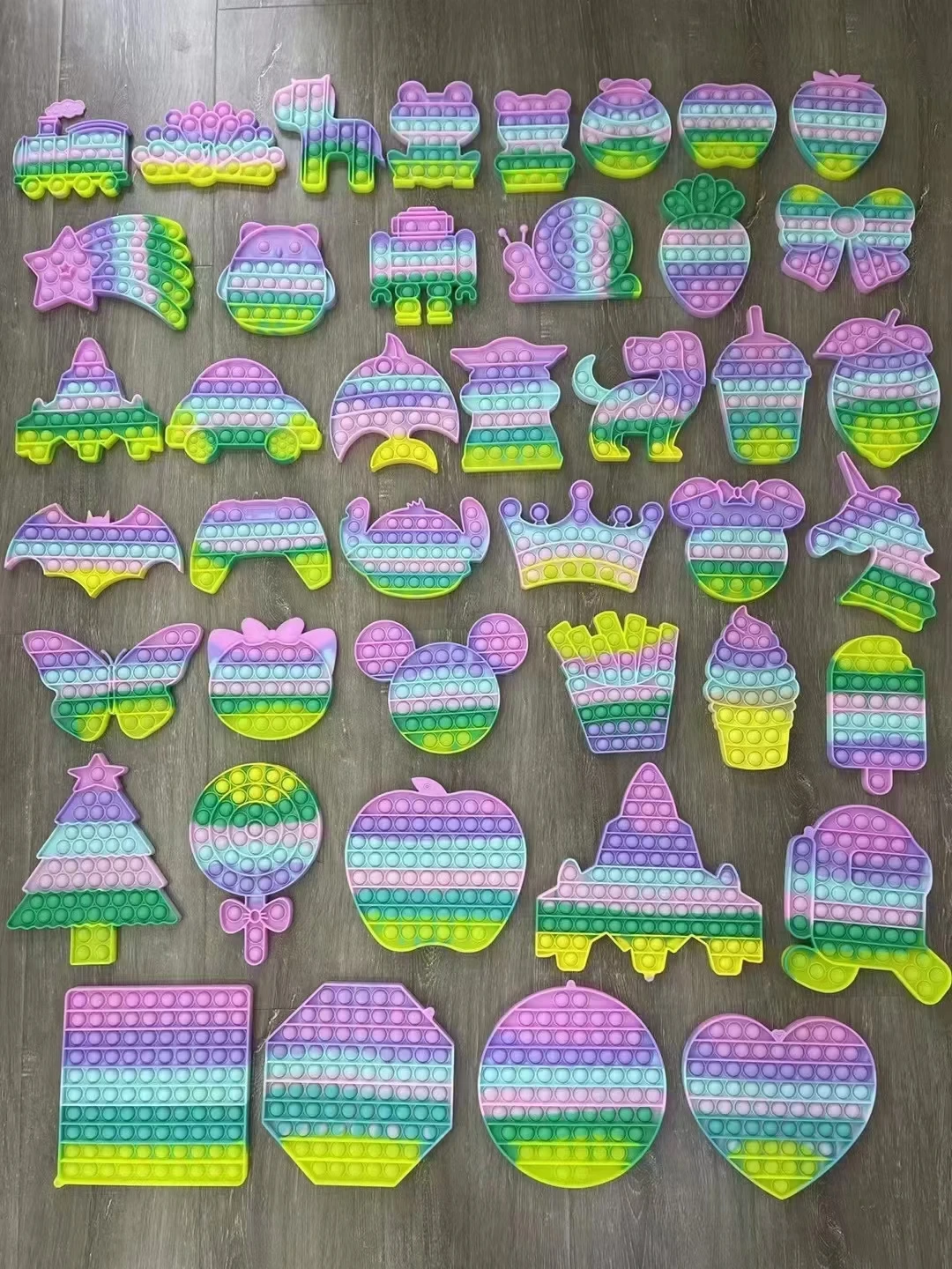 Новинка, большой набор игрушек It bubble, сенсорные попки, подарки, радужная квадратная игрушка-антистресс