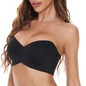 Hot Essential Multi-Way Pure Comfort  B-G Big Cup Seamless Bra Bandeau Minimizer Strapless Bra Silicone-Free Underwire Bra