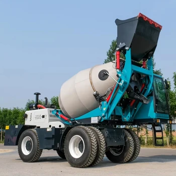 Deposit Wholesale 2.8m ³/tank construction site self dumping bucket concrete mixer locomotive