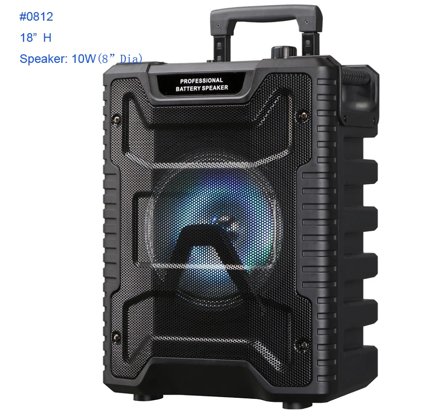 2020 беспроводной динамик со светодиодной подсветкой, музыкальная система с поддержкой USB, FM, караоке