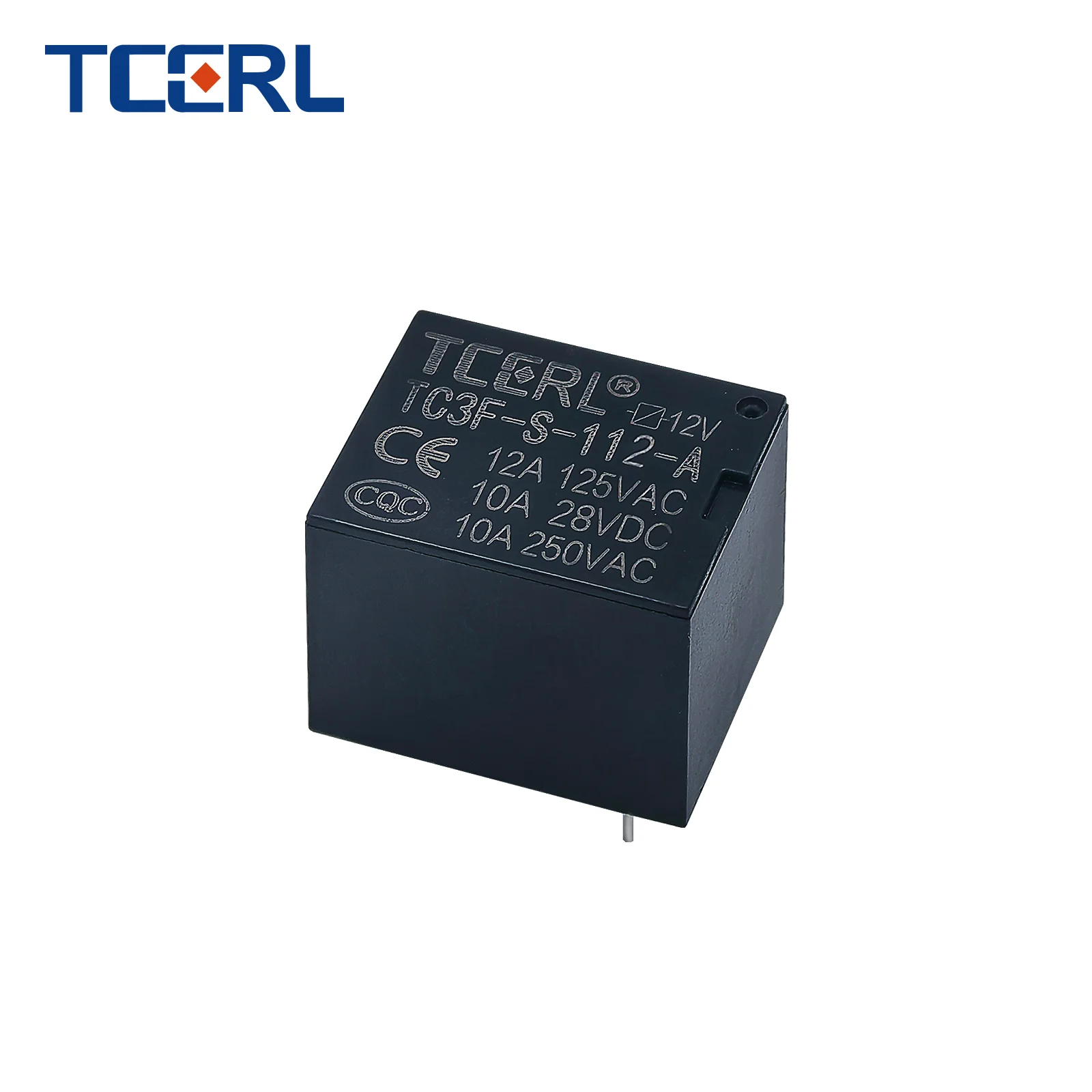 TCERL Miniature Industrial Relay TC3F-S-112-A 4-Pin 1A Contact 10A 12V Power Relay General Purpose Protective Use Compatible T73