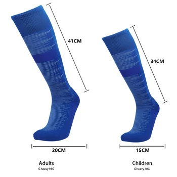 Design polyester socks custom soccer football grip socks long logo brand custom sports sock crew knee high for adults and kids