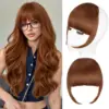 French bangs-light auburn